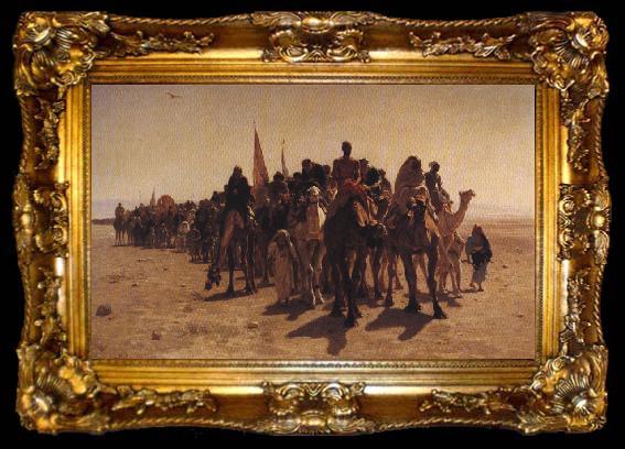 framed  leon belly Pilgrims Going to Mecca., ta009-2